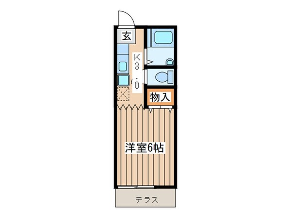 グリ－ンテラスＢの物件間取画像